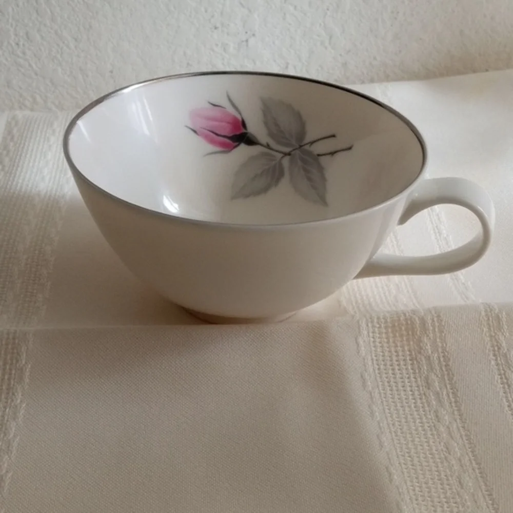 Vintage Bundle 9 Bridal Rose Syracuse Tea Coffee Cups & Saucers Fine China USA